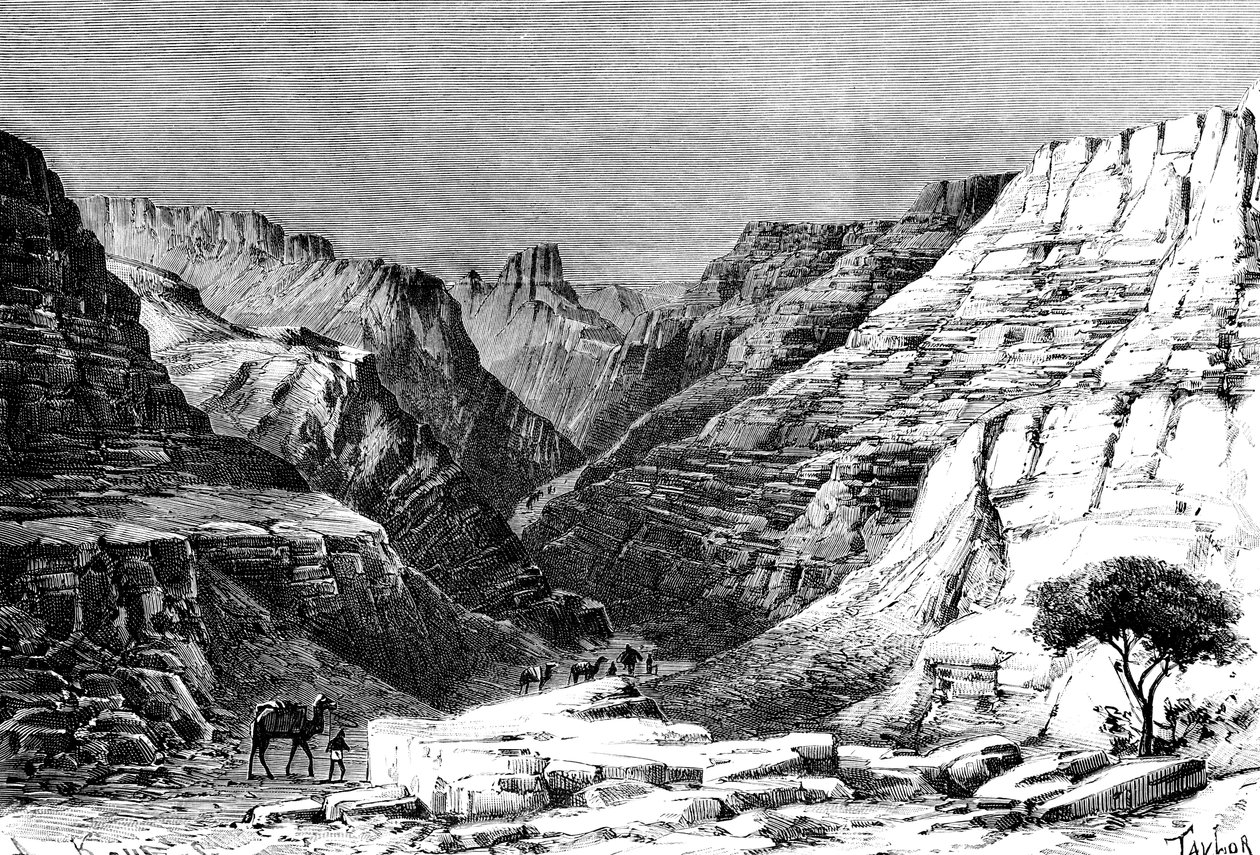 Eguerin rotko, Pohjois-Afrikka, 1895 tekijältä Unbekannt