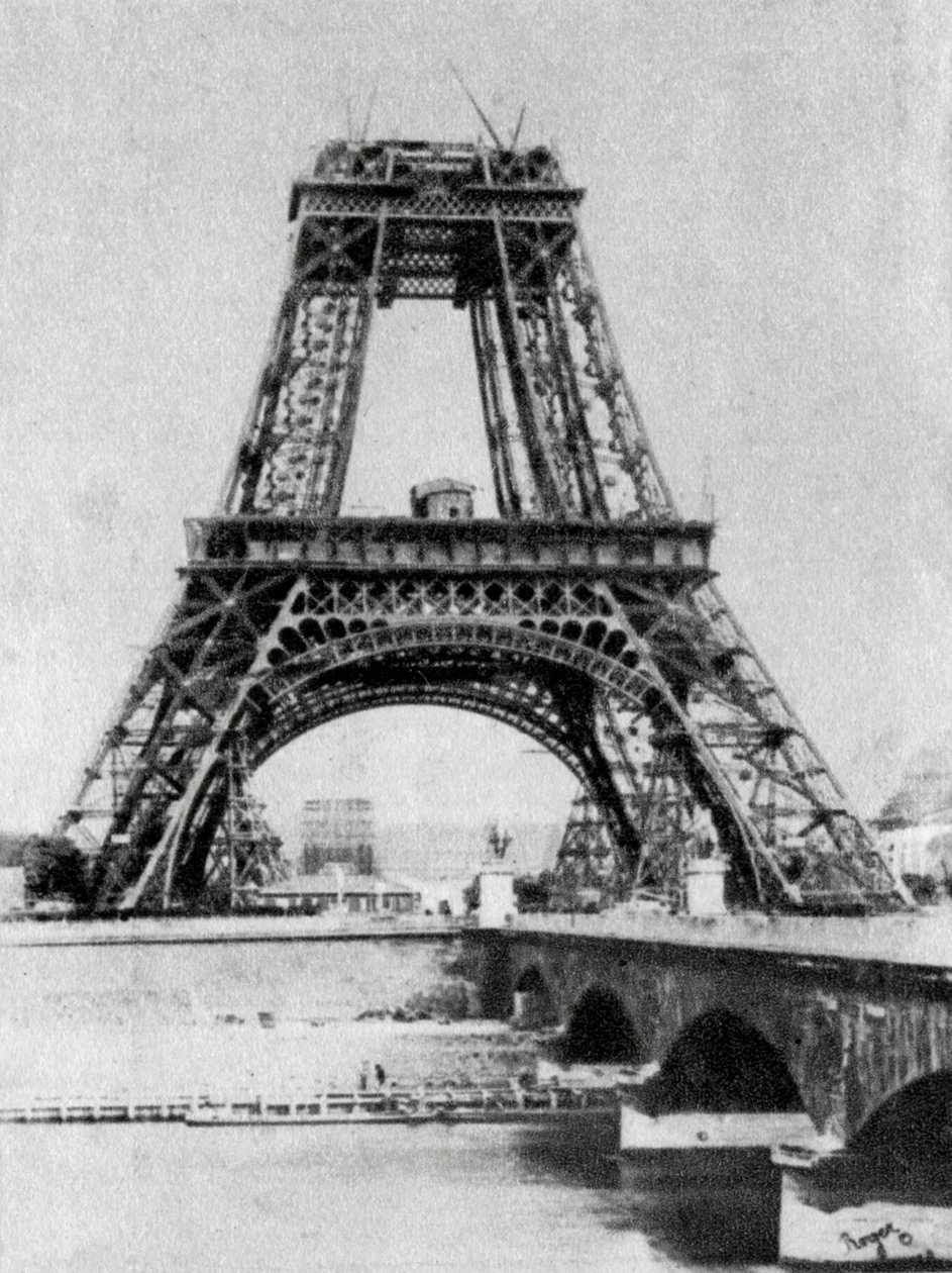 Eiffel-torni rakenteilla, Pariisi, 1888 tekijältä Unbekannt