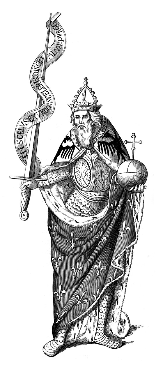 Keisari Kaarle Suuri 742-814, 1849 tekijältä Unbekannt