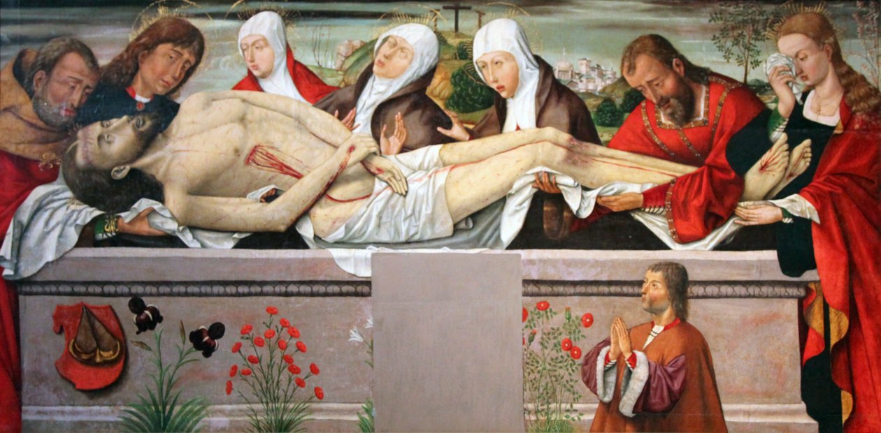 Kristuksen hautaus, c1490-c1500 tekijältä Unbekannt