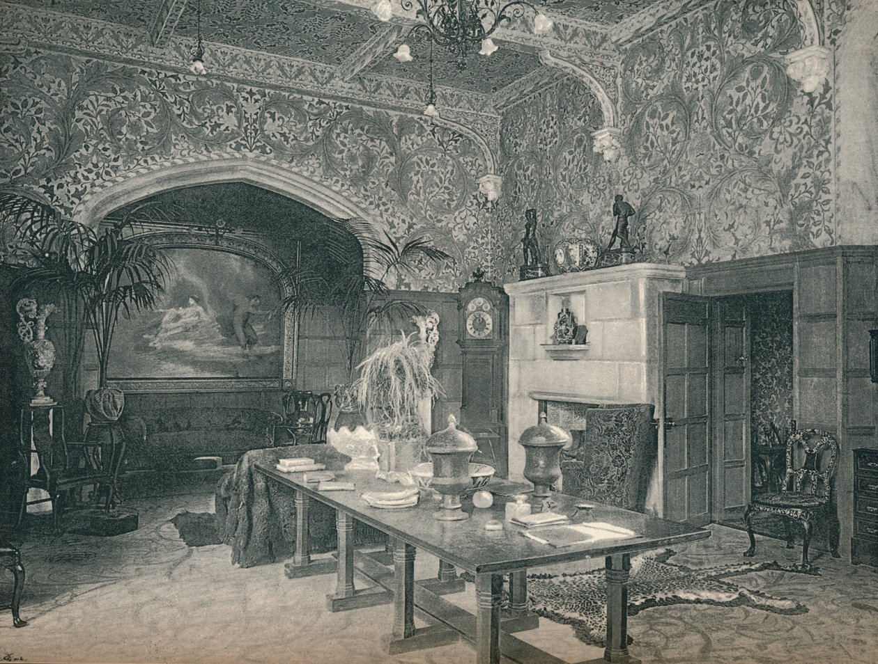 Stanmore Hallin sisääntulo, n. 1891 tekijältä Unbekannt