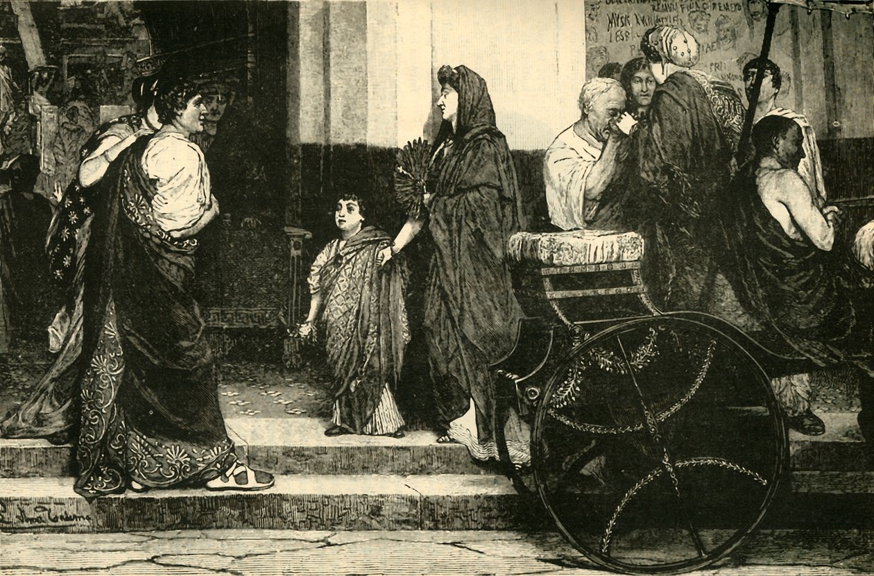 Roomalaisen teatterin sisäänkäynti, 1890. tekijältä Unbekannt