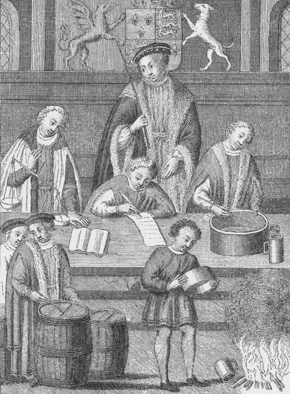 Valtiovarainministeri Henrik VII:n aikana, n. 1490 1904 tekijältä Unbekannt