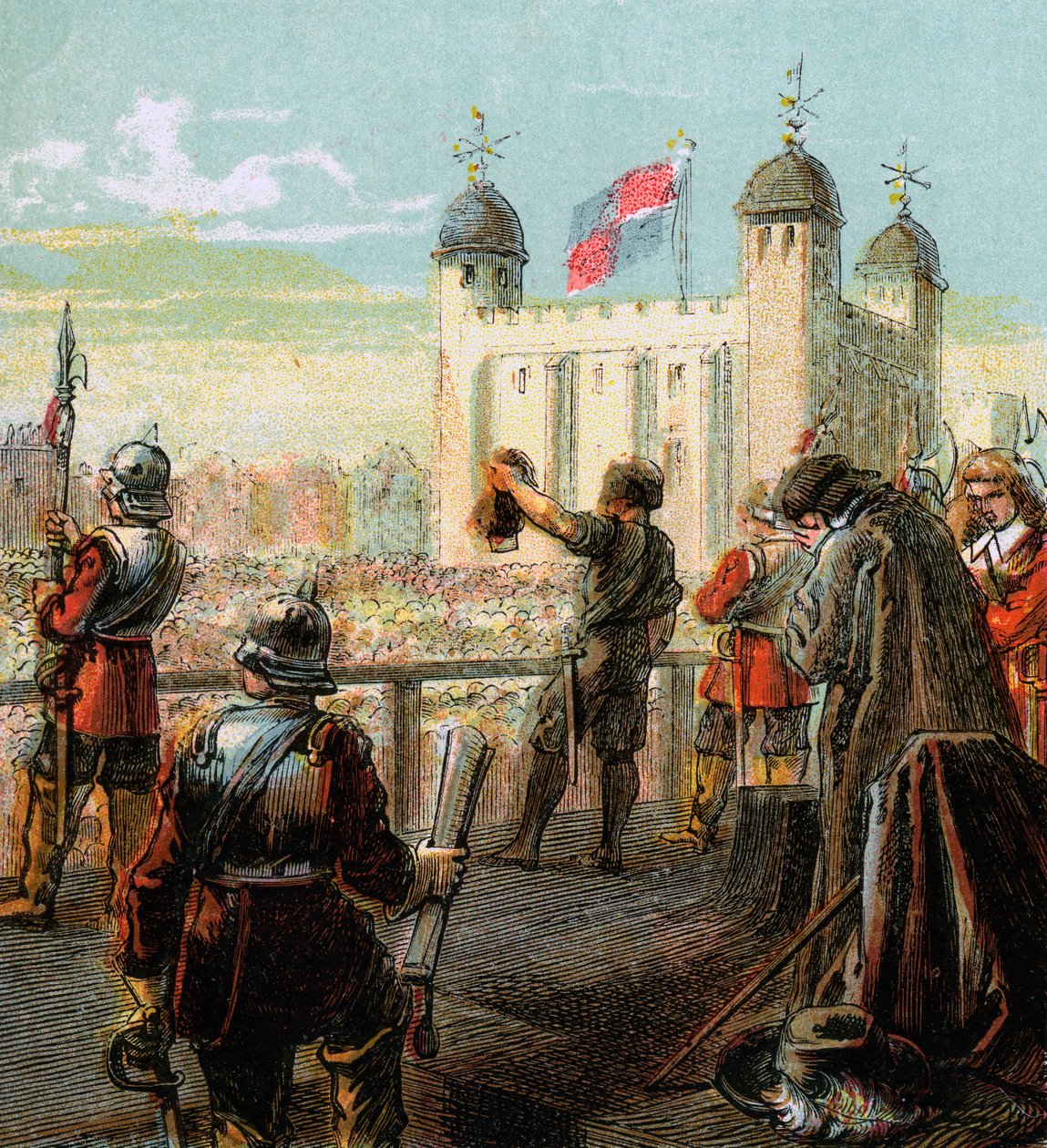 Lord Straffordin teloitus, 1641, n. 1850 tekijältä Unbekannt