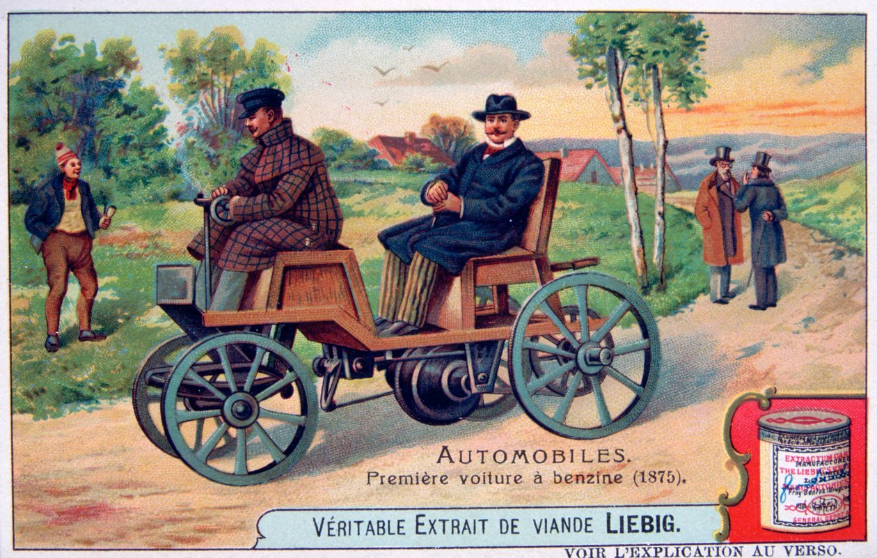 Ensimmäinen bentsiiniauto, 1875, c1900 tekijältä Unbekannt