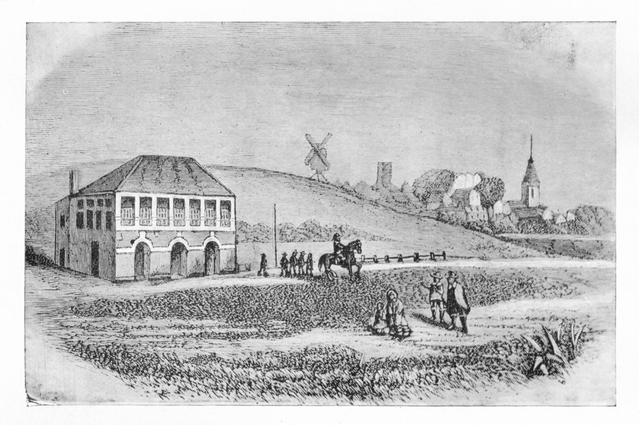 Ensimmäinen messuosasto Newmarketissa, c1765, 1911 tekijältä Unbekannt