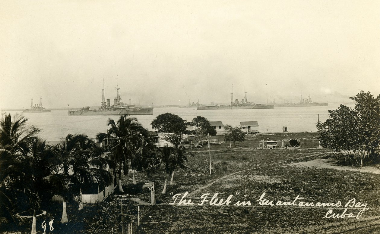 Laivasto Guantanamo Bayssa, Kuubassa, vuodelta 1919. tekijältä Unbekannt