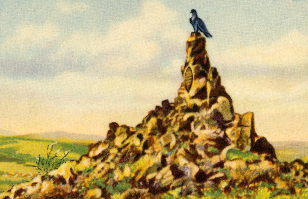 Fliegerdenkmal, muistomerkki Wasserkuppella, Hessen, Saksa, 1932. tekijältä Unbekannt