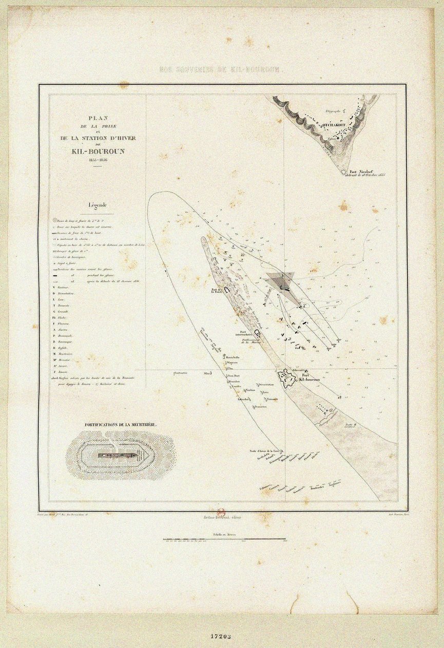 Kelluvat paristot Kinburnin piirityksessä 1855-1856, 1856 tekijältä Unbekannt