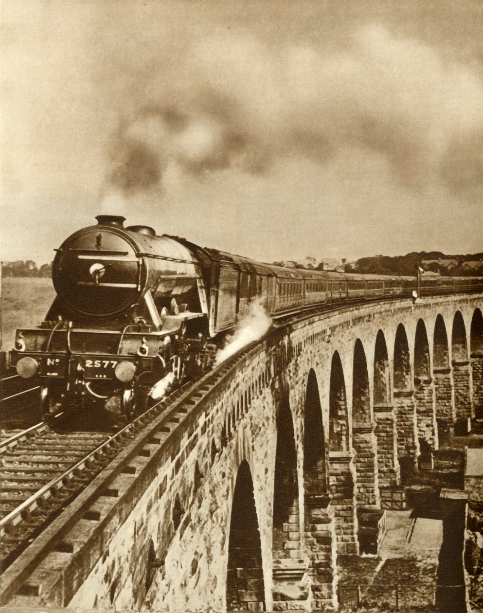 The Flying Scotsman...non-stop-juoksu Kings Crossin ja Newcastlen välillä, 11.7.1927, 1935. tekijältä Unbekannt