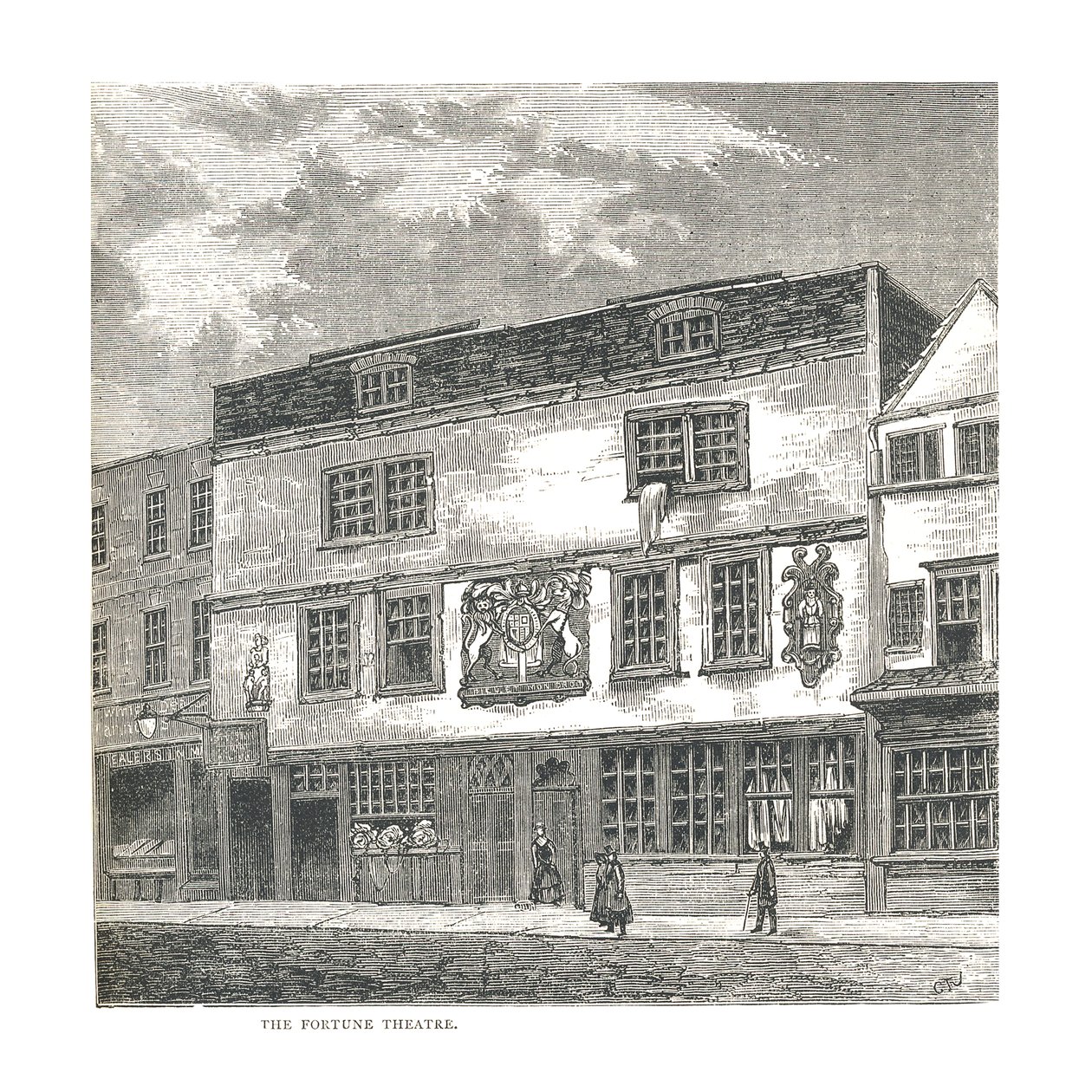 Fortune-teatteri. Wilkinsonin vuonna 1811, 1878 julkaisemasta vedoksesta tekijältä Unbekannt