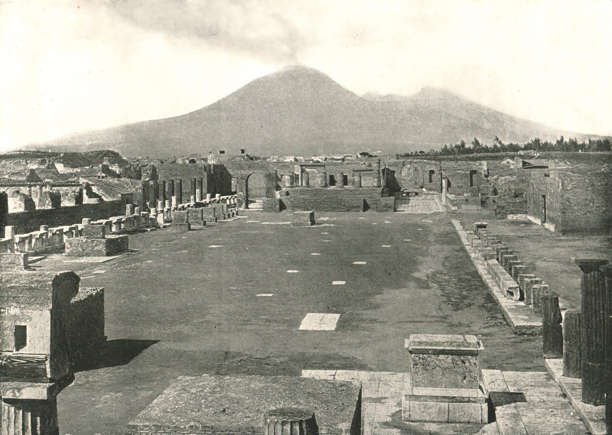 Foorumi Pompejissa ja Vesuviuksessa, Italiassa, 1895. tekijältä Unbekannt
