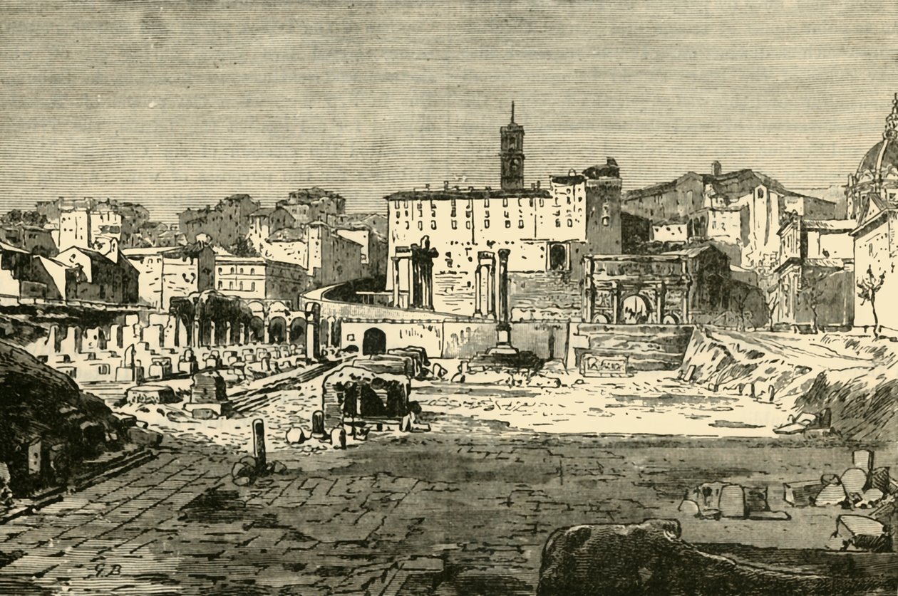 Foorumi Roomassa, 1890. tekijältä Unbekannt