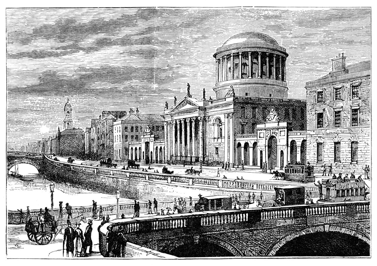 The Four Courts, Dublin, Irlanti, 1900 tekijältä Unbekannt