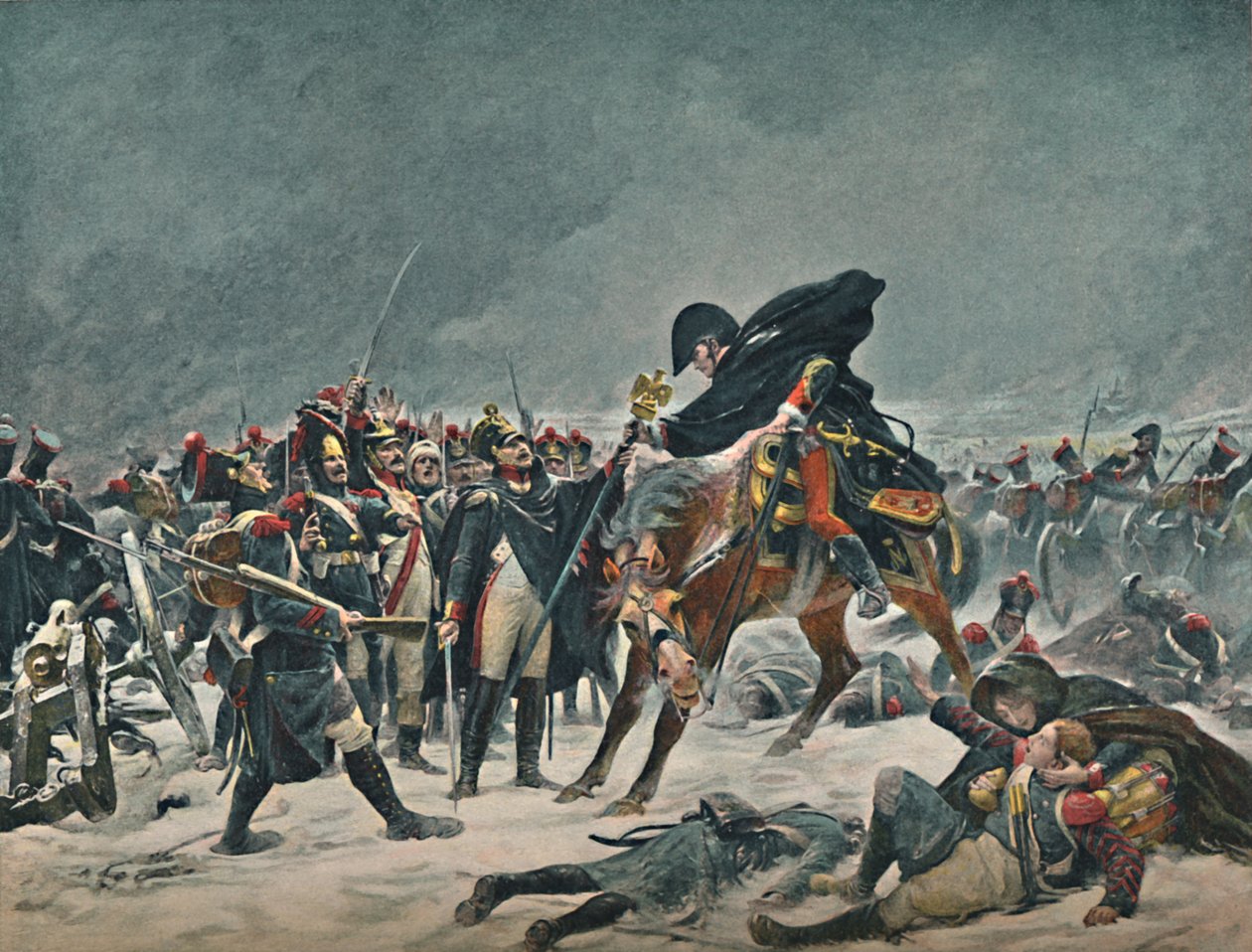 Neljästoista linja Eylaussa, helmikuussa 1807, 1896. tekijältä Unbekannt
