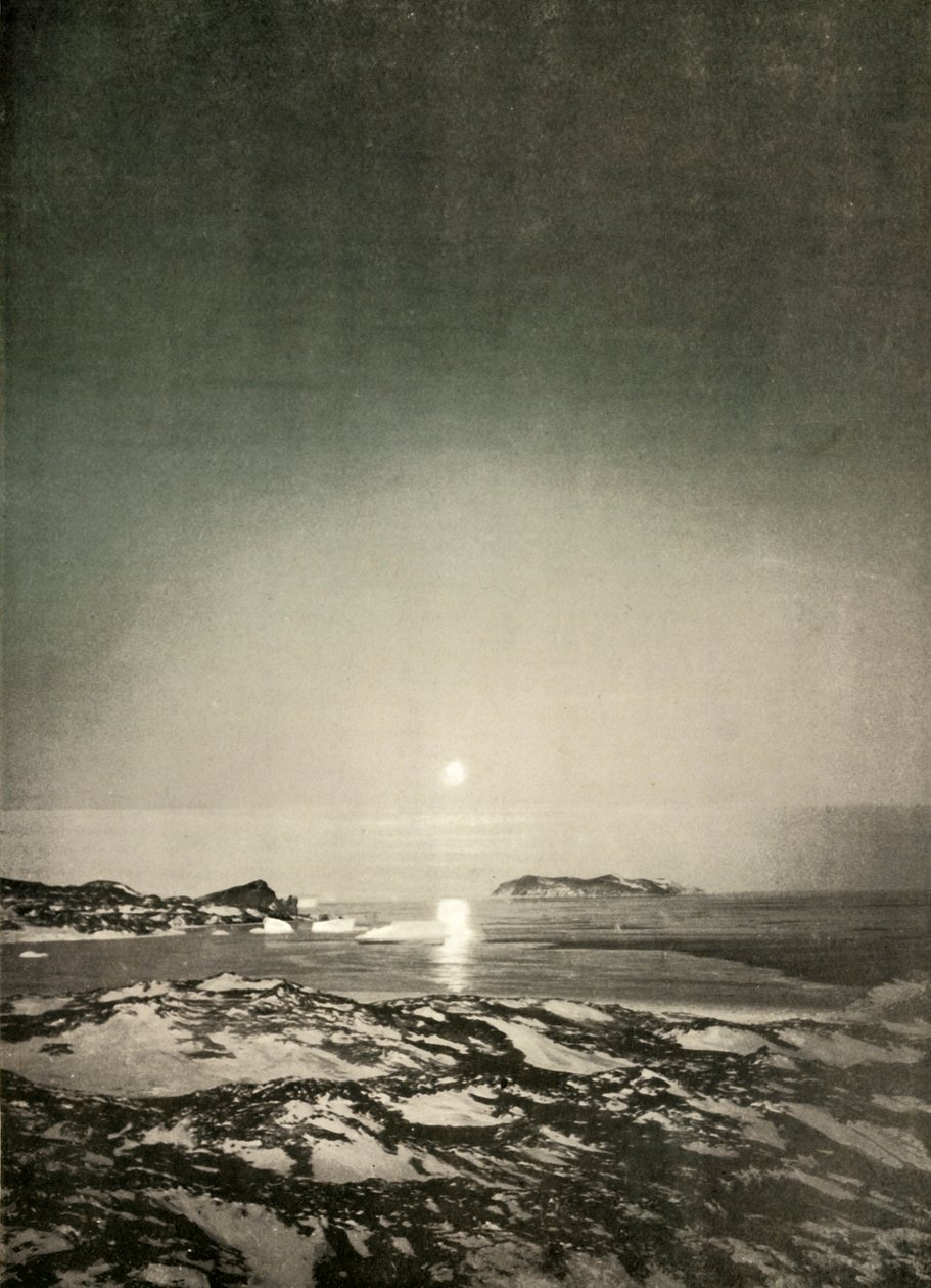 Täysikuu syyshämärän aikaan, c1908, 1909. tekijältä Unbekannt