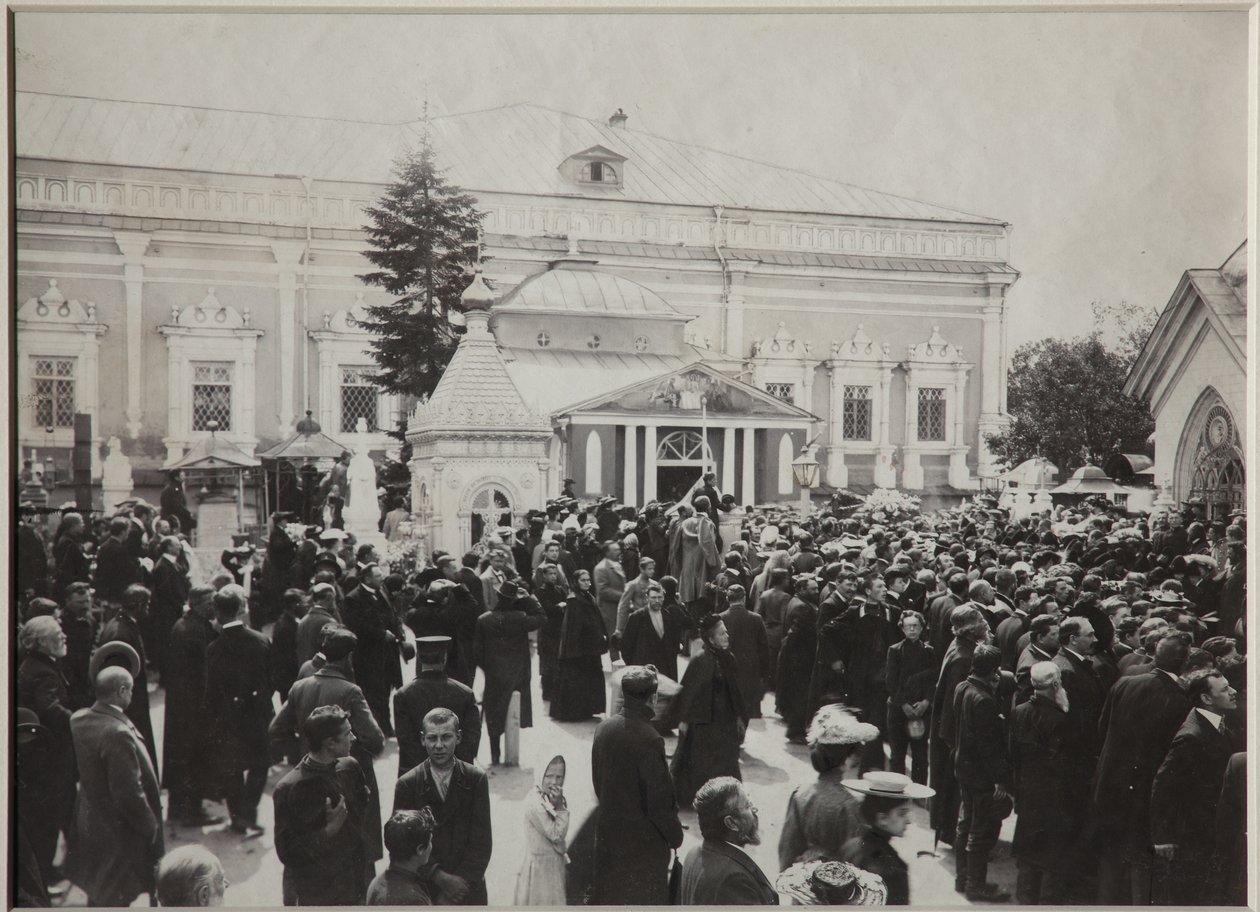 Anton Tšehovin hautajaiset Novodevitšin hautausmaalla, 22. heinäkuuta 1904 1904 tekijältä Unbekannt