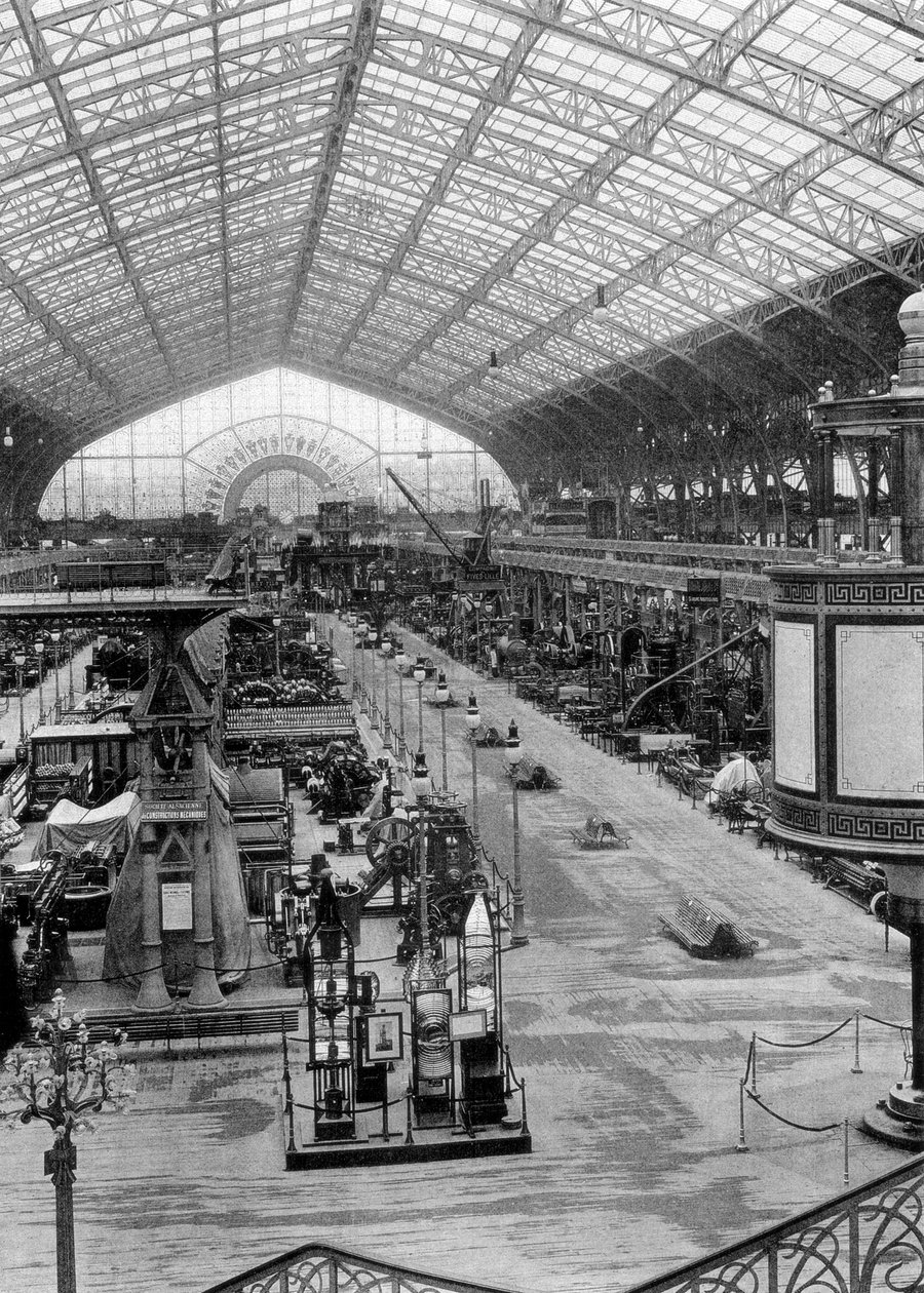 Koneiden galleria, maailmanlaajuinen näyttely, Pariisi, 1889 tekijältä Unbekannt