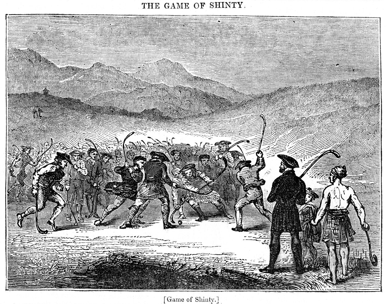 The Game of Shinty, 1700- tai 1800-luku tekijältä Unbekannt