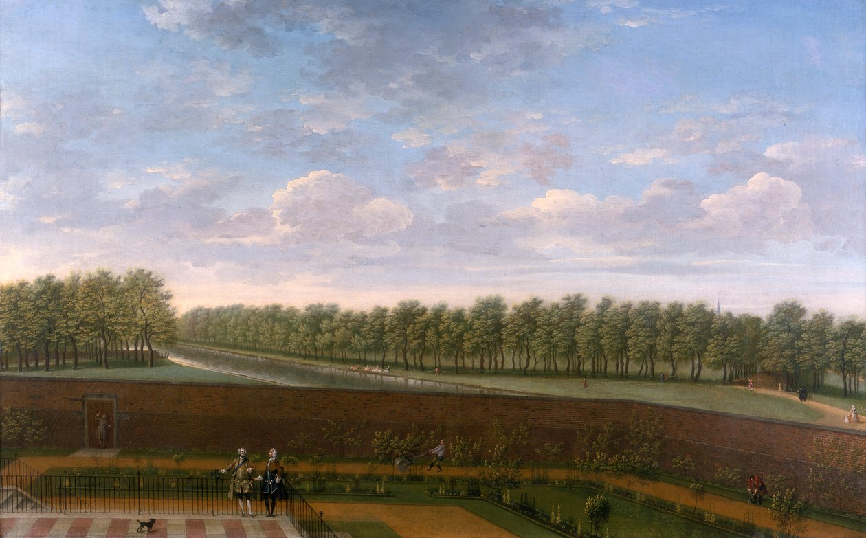 "The Garden of 10 Downing Street", c1740 tekijältä Unbekannt