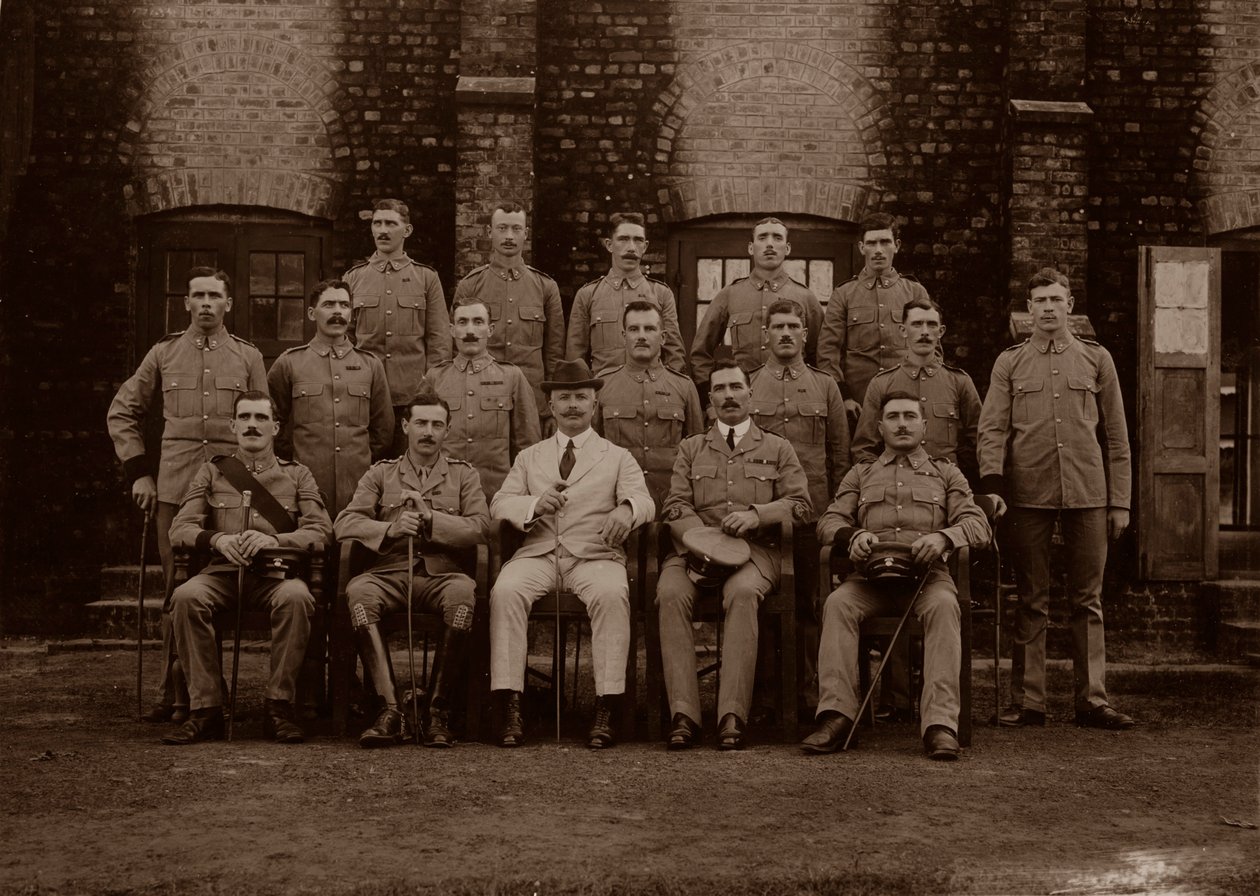 1. Royal Munster Fusiliersin varuskuntapoliisi, Rangoon, Burma, 1913 tekijältä Unbekannt