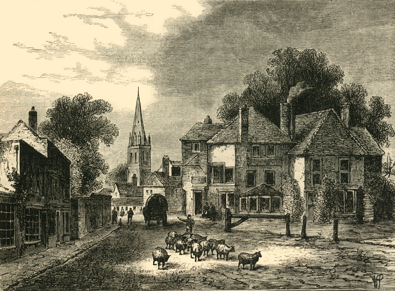 The Gate-House, Highgate, vuonna 1820, vuonna 1876. tekijältä Unbekannt