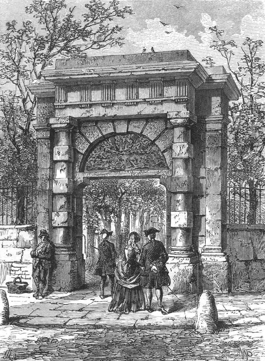 Portti St Gilessiin, 1897 tekijältä Unbekannt
