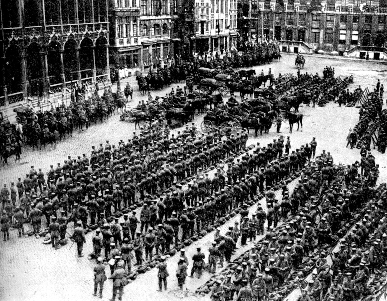 Saksan armeija Brysselissä, ensimmäinen maailmansota, 1914 tekijältä Unbekannt
