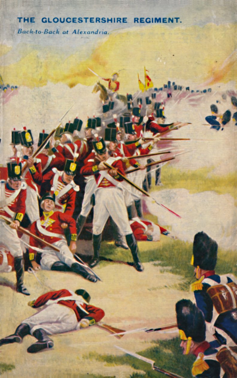 Gloucestershiren rykmentti. Vastakkain Aleksandriassa, 1801, 1939. tekijältä Unbekannt