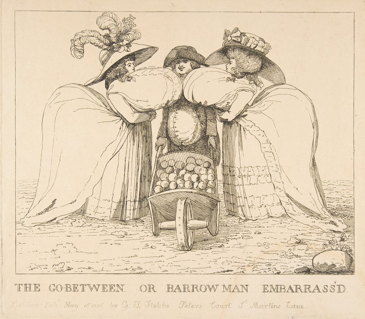 The Go-Between tai Barrow Man Embarrassd, 15. toukokuuta 1786. tekijältä Unbekannt