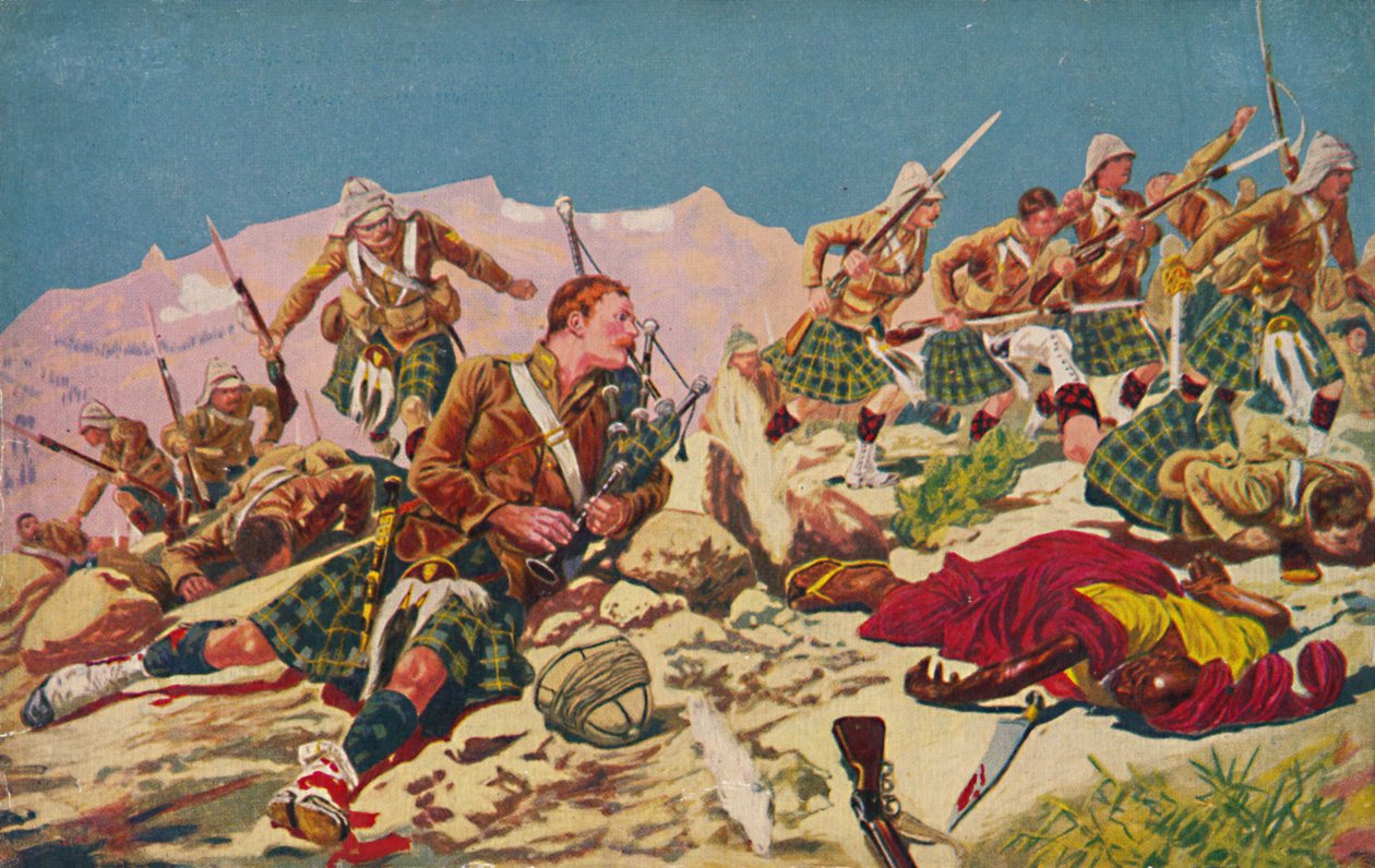 Gordon Highlanders. Kuinka Piper Findlater voitti V.C. Dargaissa, 1897, 1939 tekijältä Unbekannt
