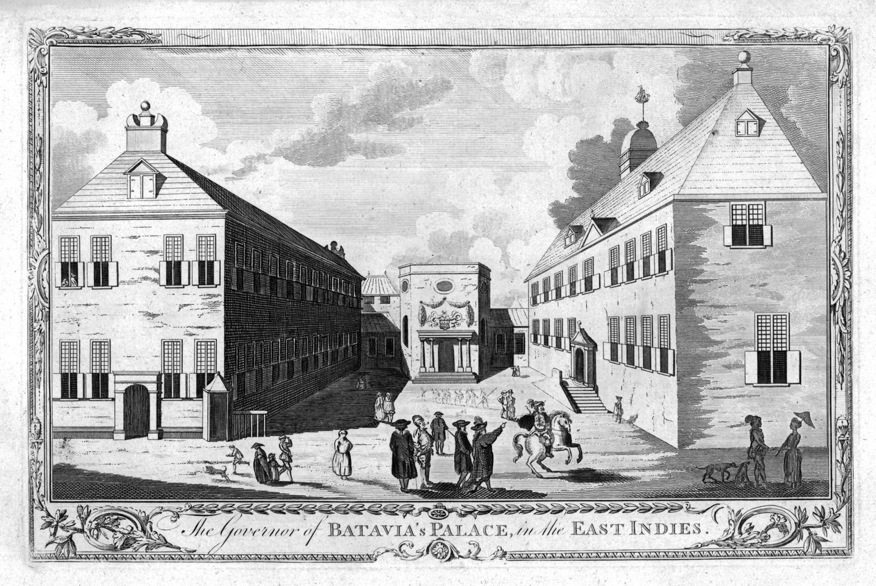 Bataviasin palatsin kuvernööri Itä-Intiassa, n. 1750 tekijältä Unbekannt