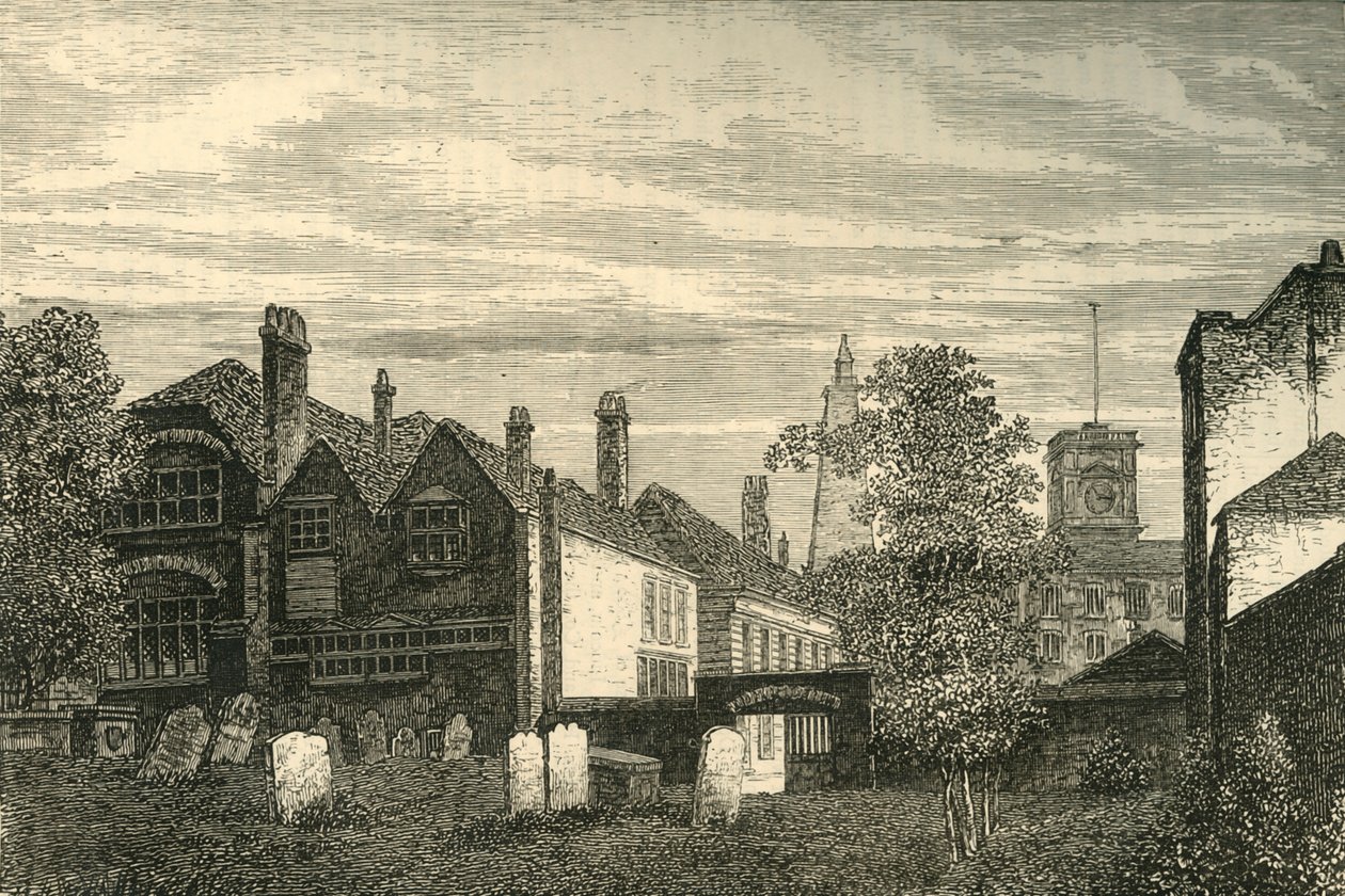 The Grammar School of St. Olaves, 1810, c1878. tekijältä Unbekannt
