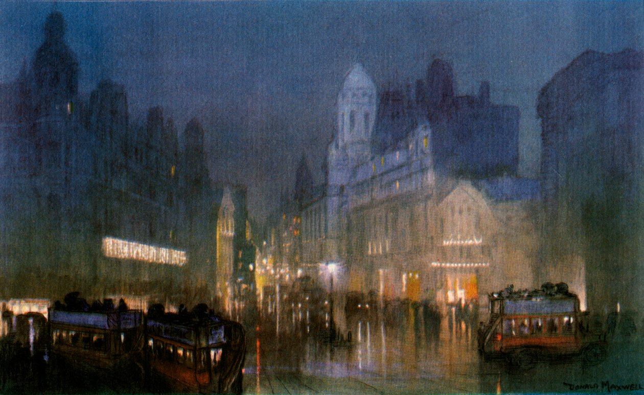 Tottenham Court Roadin Grand Canal. c1900-1940 tekijältä Unbekannt