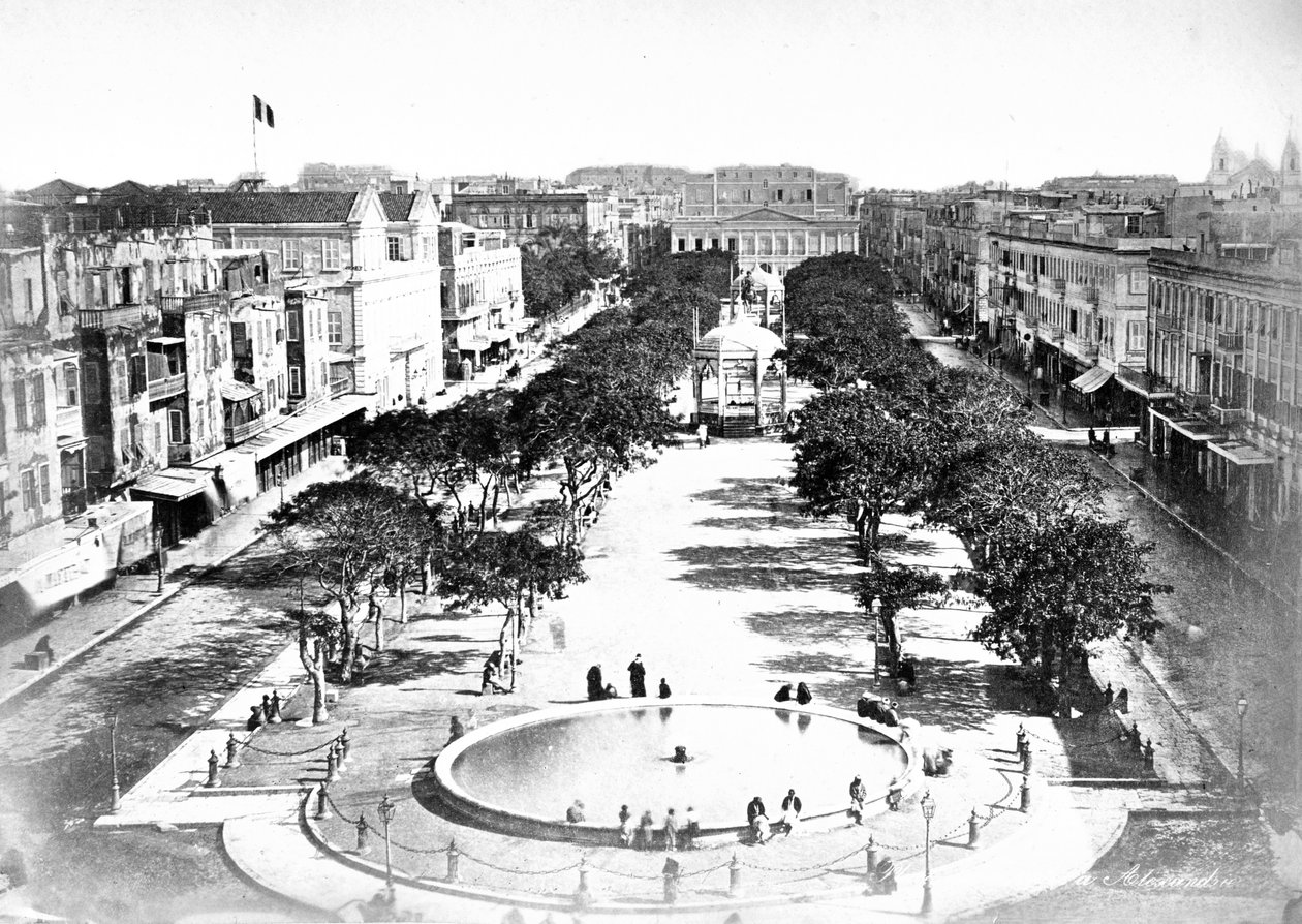 Grand Square, Aleksandria, Egypti, 1910-luku tekijältä Unbekannt