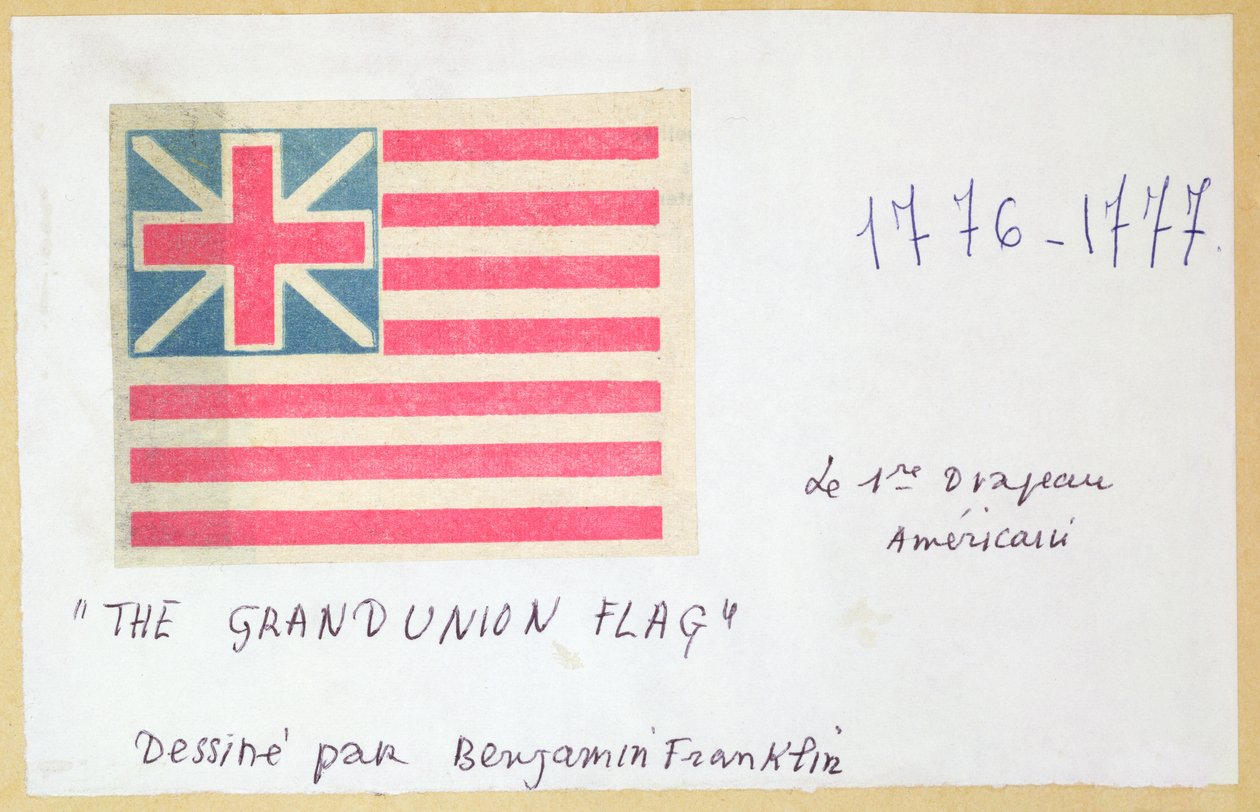 Grand Union -lippu (värillinen puupainatus) tekijältä Unbekannt