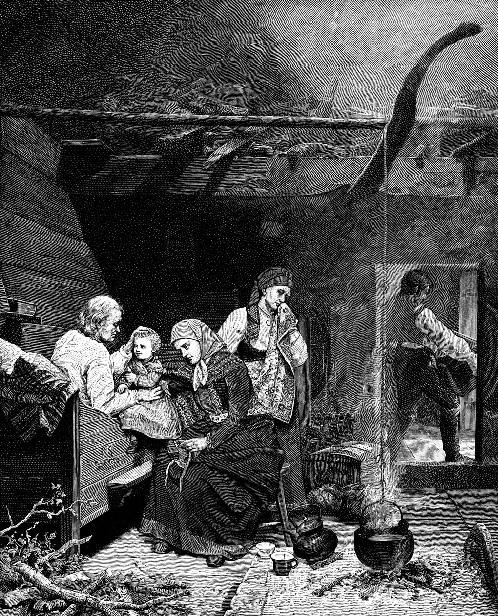 Isoisien siunaus, 1800-luvun puoliväli 1882 tekijältä Unbekannt