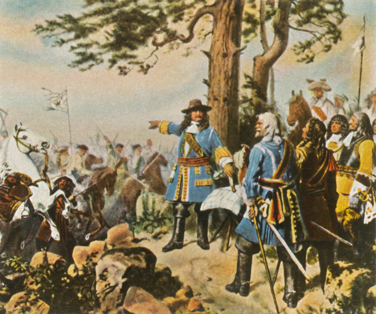Suurten valitsijoiden komentajat ennen Fehrbellinin taistelua, 28. kesäkuuta 1675, 1936. tekijältä Unbekannt