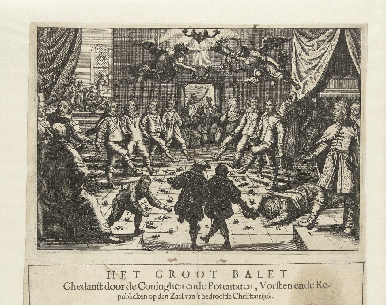 Suuri eurooppalainen sotabaletti, n. 1643. tekijältä Unbekannt