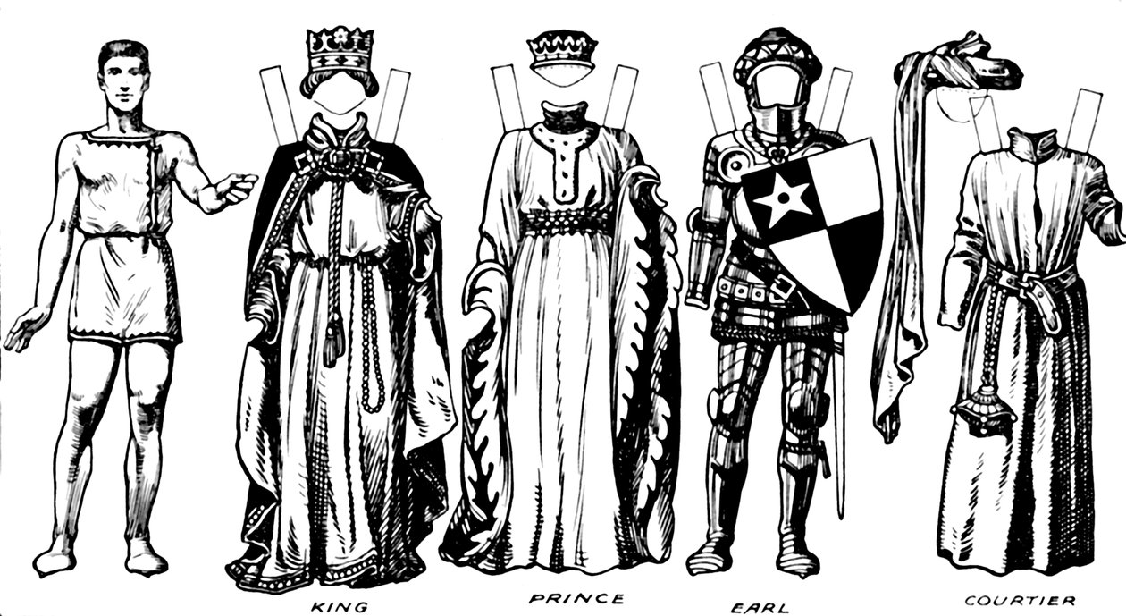 Historiallisten pukujen suuri galleria: Kuinka ihmiset pukeutuivat Henry IV:n hallituskauteen, c1934 tekijältä Unbekannt