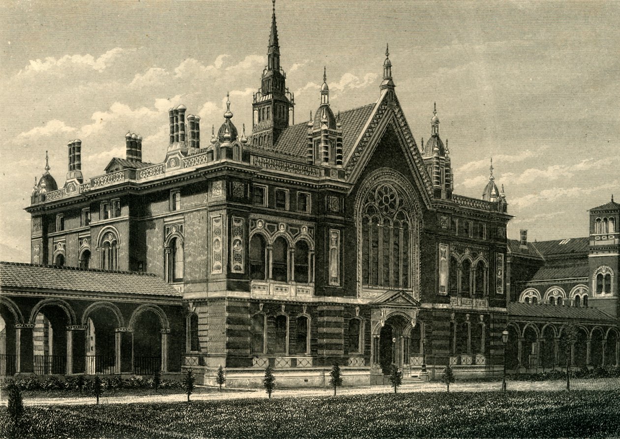 Suuri sali, Dulwich College, n. 1878. tekijältä Unbekannt