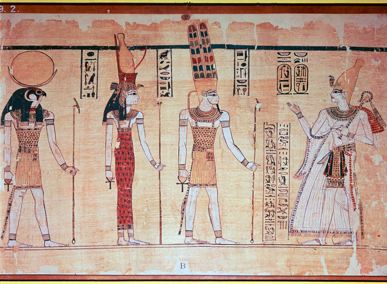 Suuri Harris-papyrus, Thebes, Egypti, Ramses IV:n hallituskausi, n. 1200 eaa. tekijältä Unbekannt