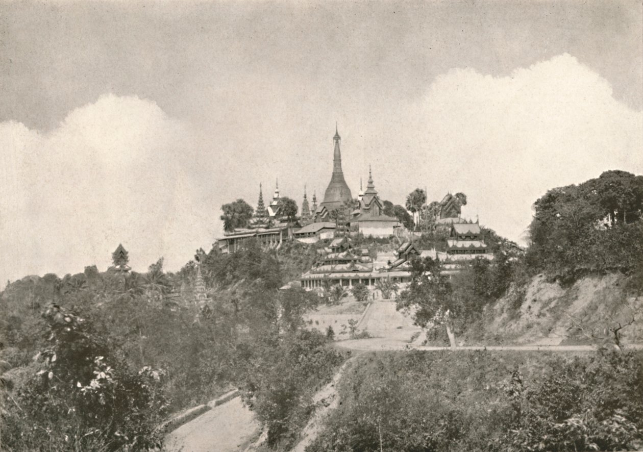 Suuri pagodi, Moulmein, 1900. tekijältä Unbekannt