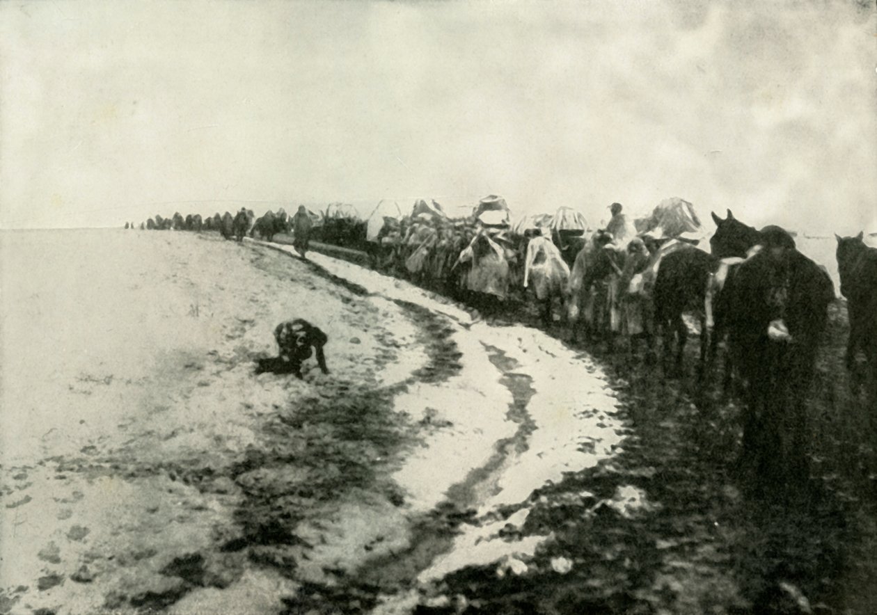 Suuri Serbian retriitti, 1919. tekijältä Unbekannt