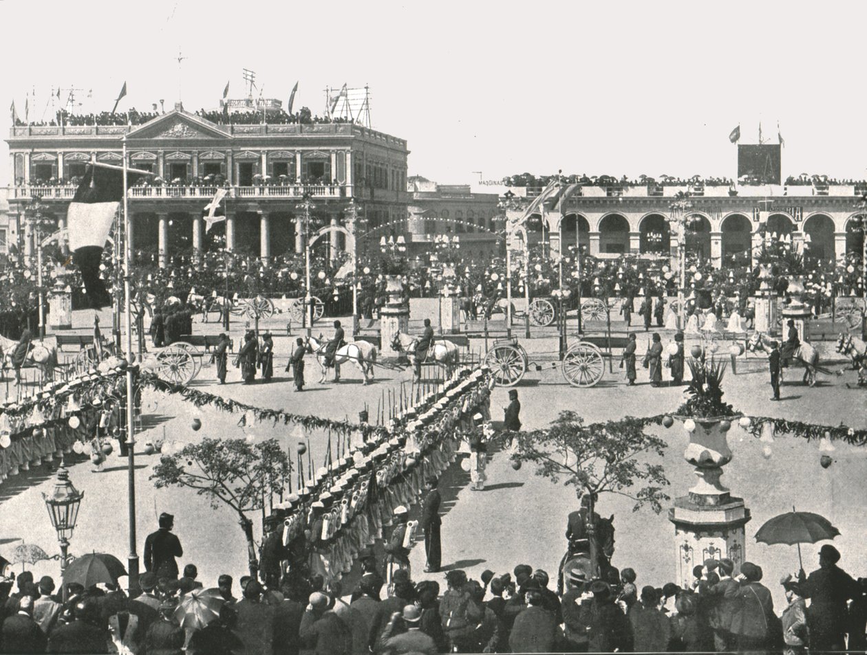 Suuri aukio juhlapäivänä, Montevideo, Uruguay, 1895. tekijältä Unbekannt