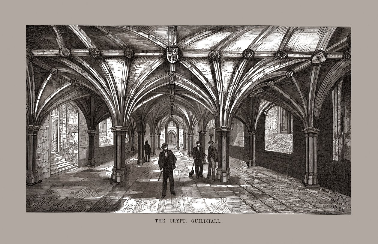 The Guild-Hall Crypt, 1886. tekijältä Unbekannt