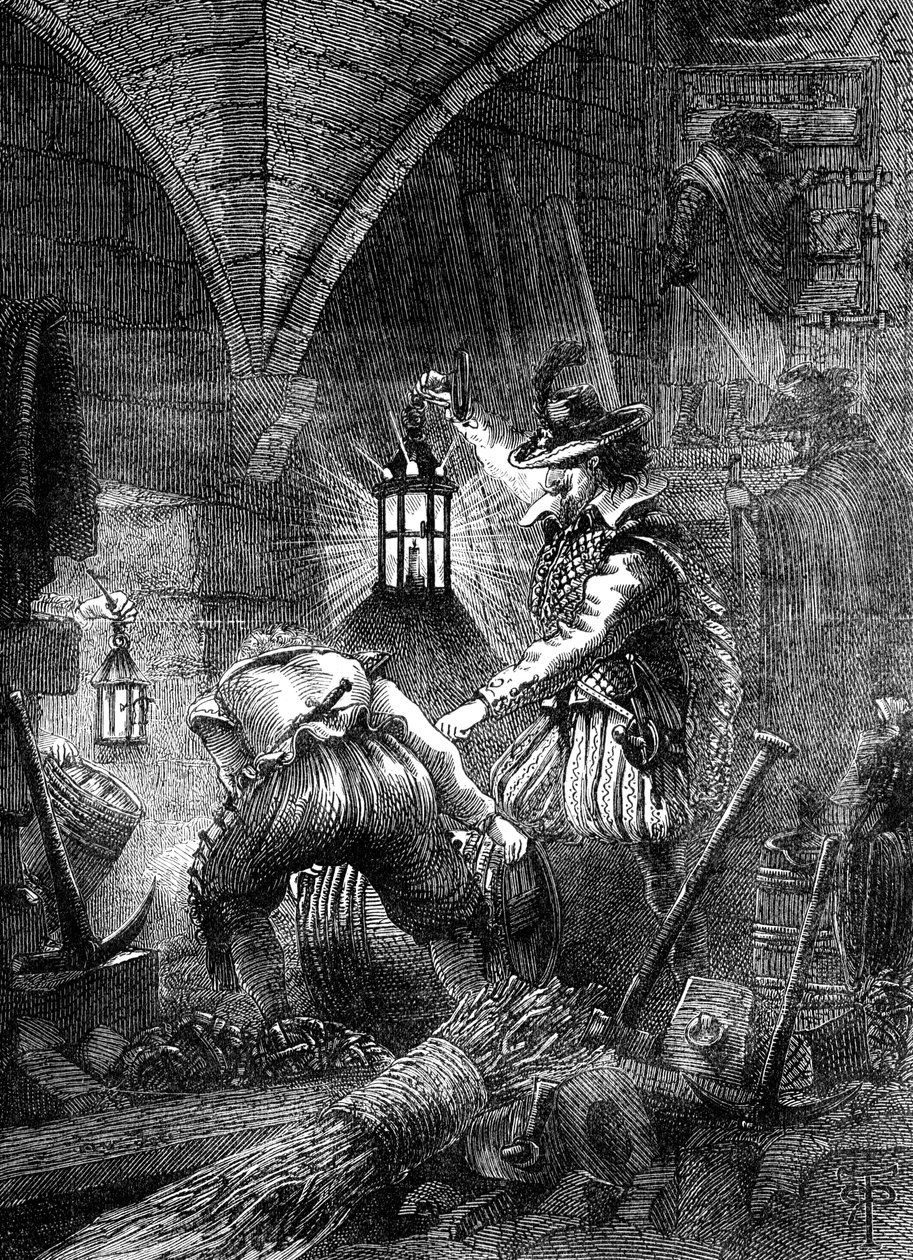Gunpowder Plot -salaliittolaiset työssä, c1902 tekijältä Unbekannt