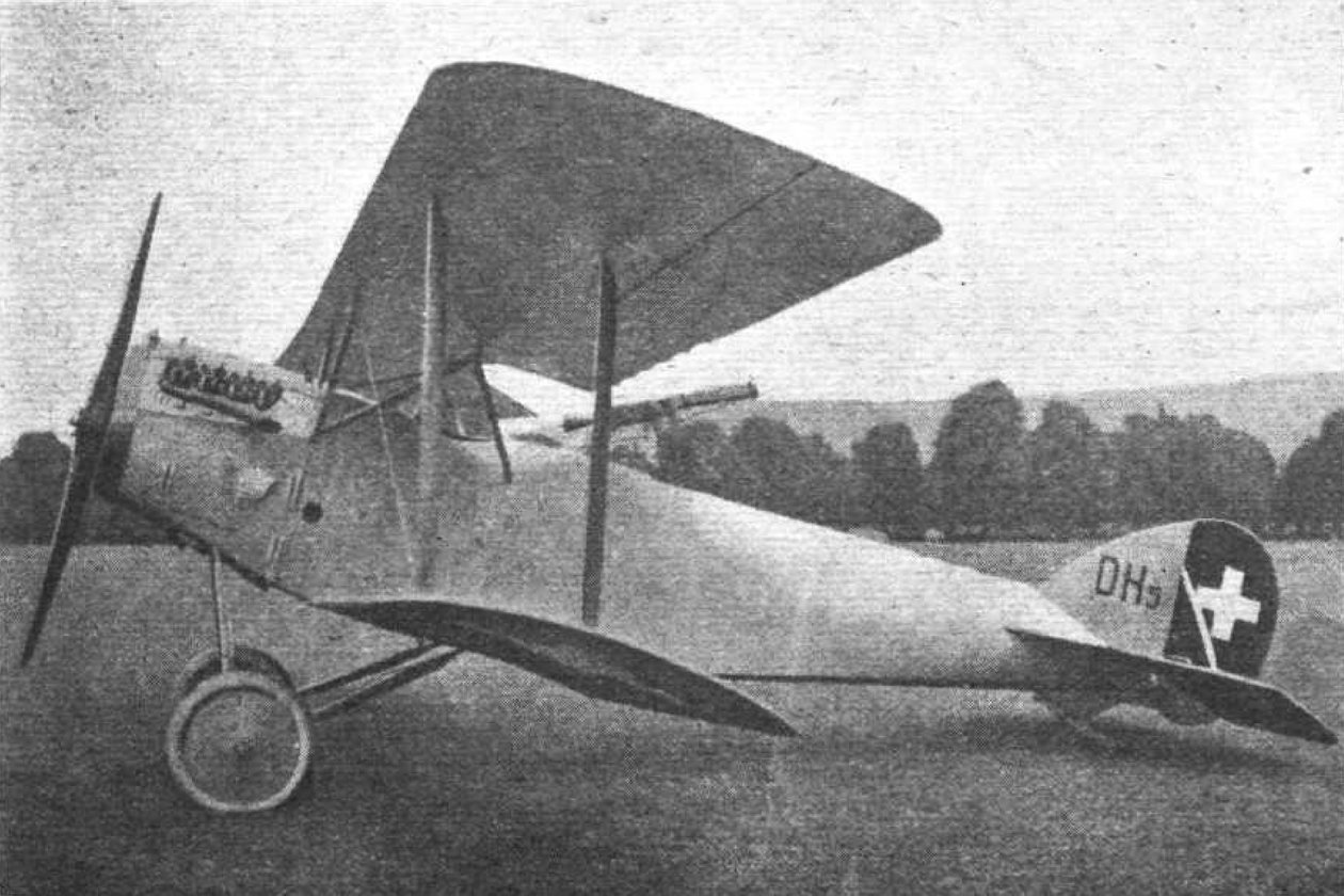 Häfeli DH-5 -hävittäjä Sveitsistä tekijältä Unbekannt