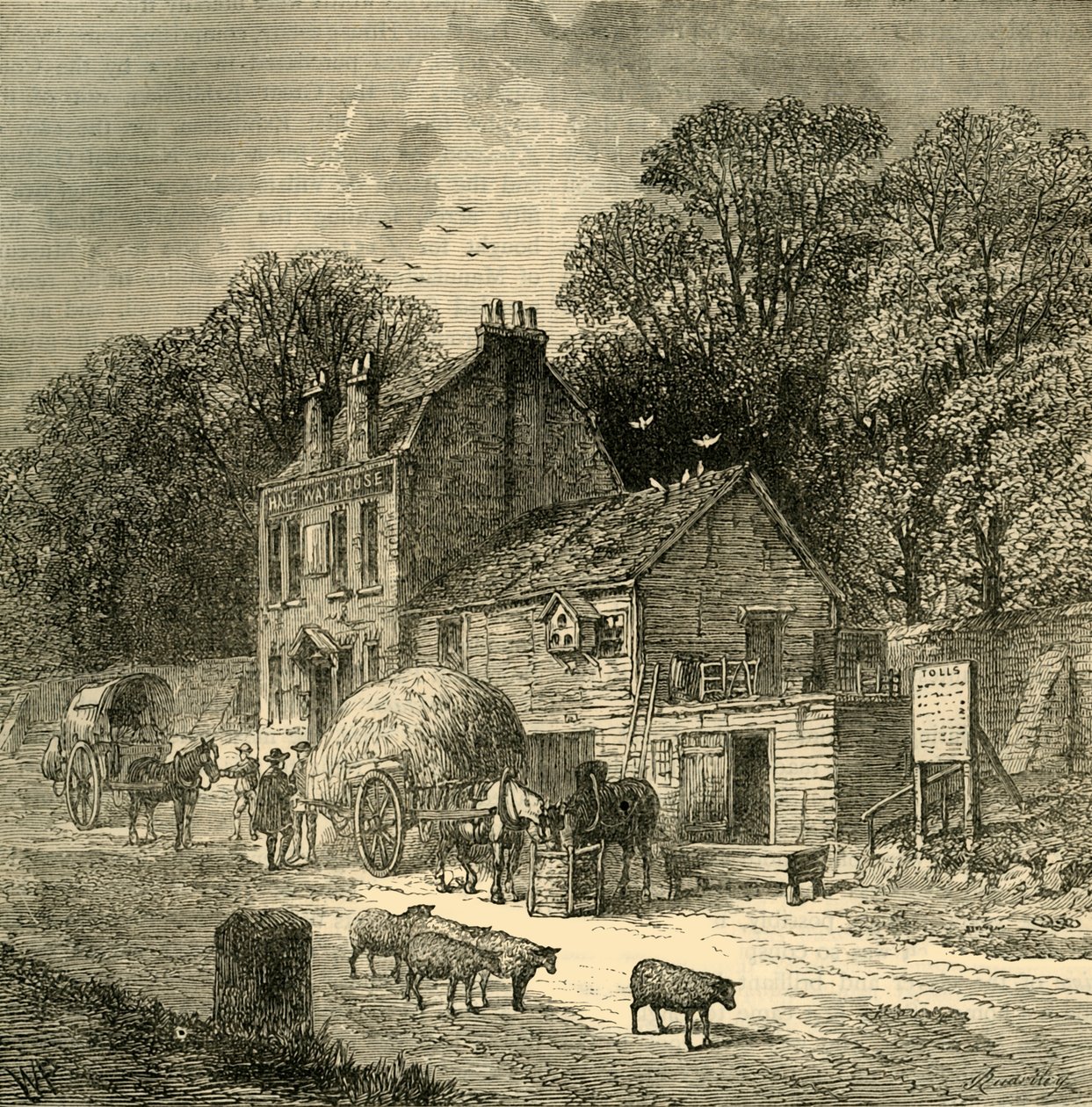 The Halfway House, Kensington, 1850, n. 1876. tekijältä Unbekannt