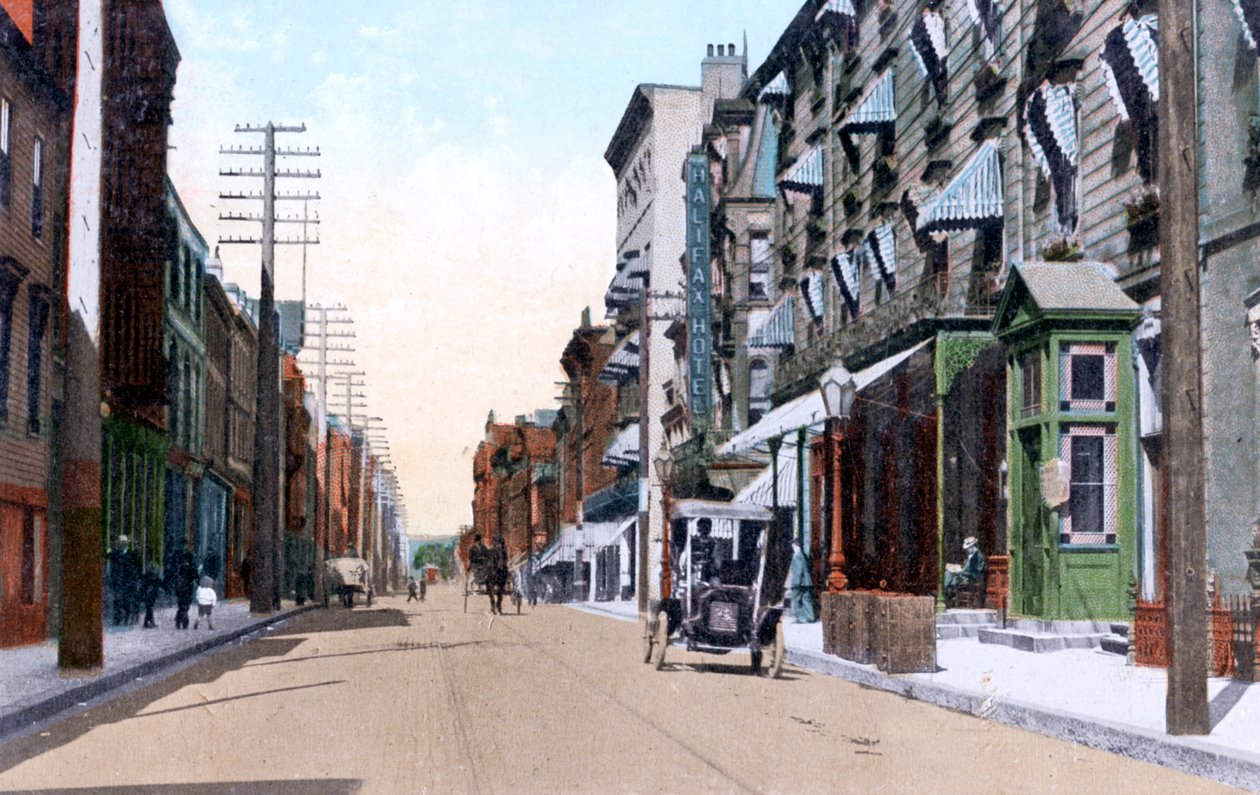 The Halifax and Queens Hotels, Hollis Street, Halifax, Nova Scotia, Kanada, 1911 tekijältä Unbekannt